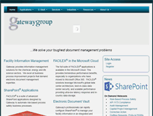 Tablet Screenshot of gatewaygroup.com